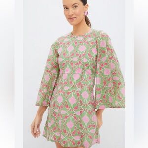 S SZ Tuckernuck SZ BLOCKPRINTS Exclusive Celery Lisbon Print Mary‎ Dress